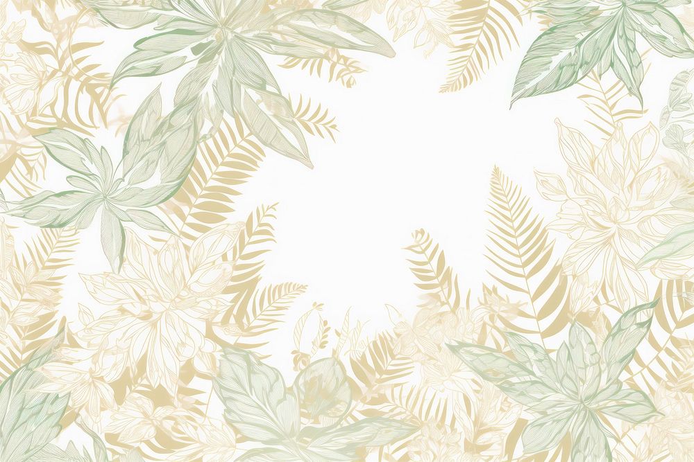 Abstract art gold tropical leaves leaf backgrounds wallpaper.