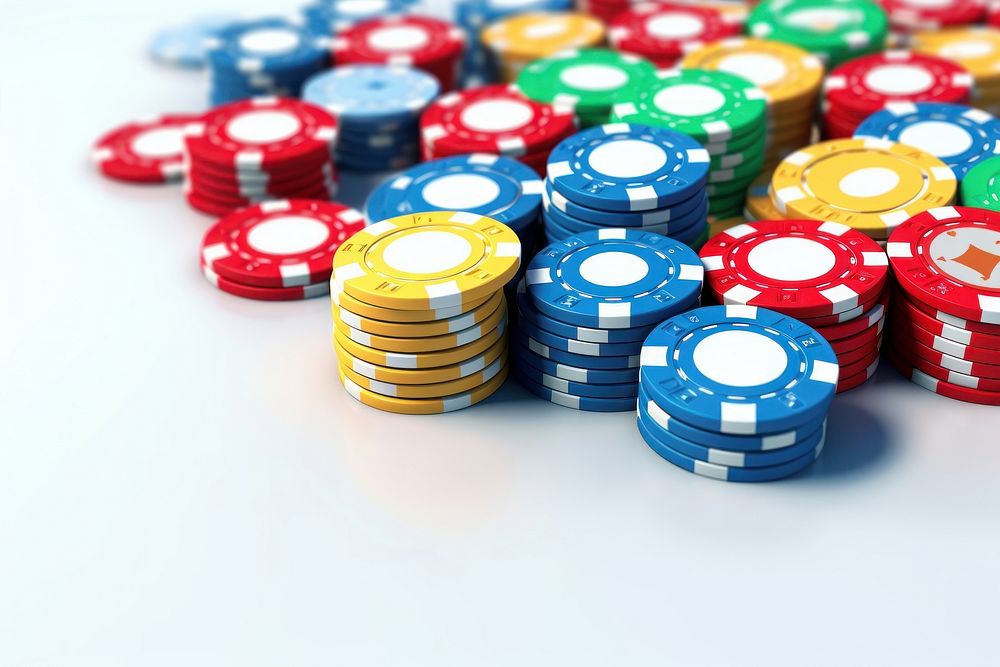 Casino chips gambling sports game.
