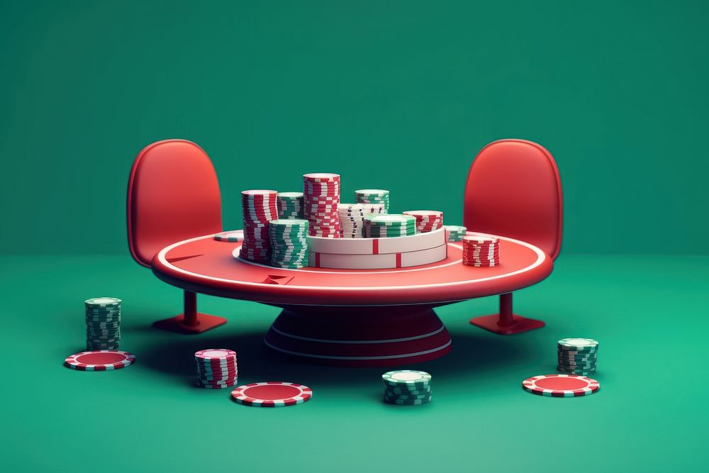 Casino poker table furniture gambling chair.