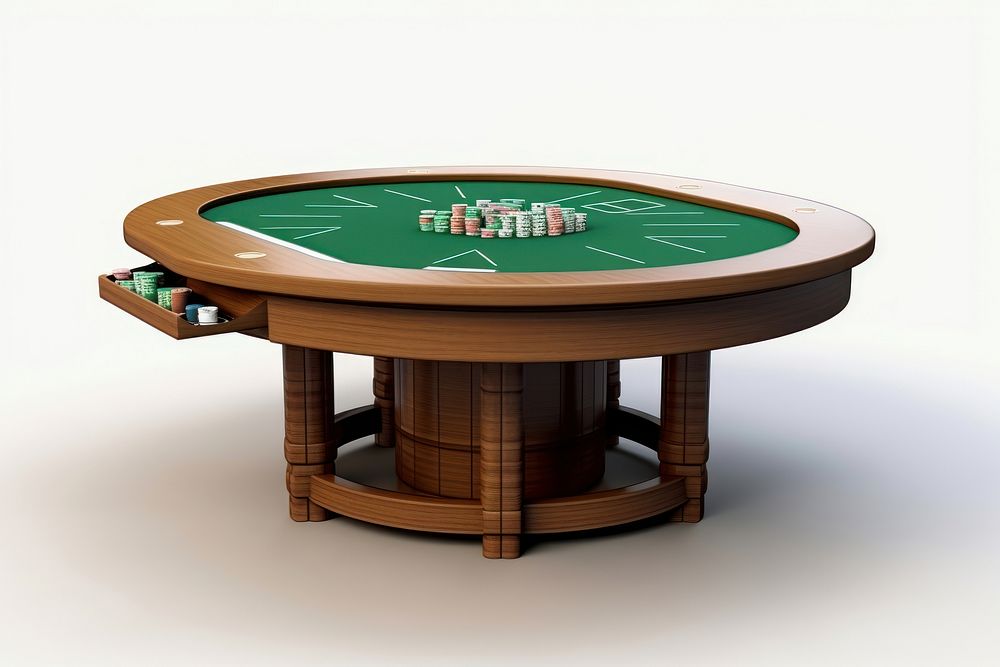 Poker casino table furniture.