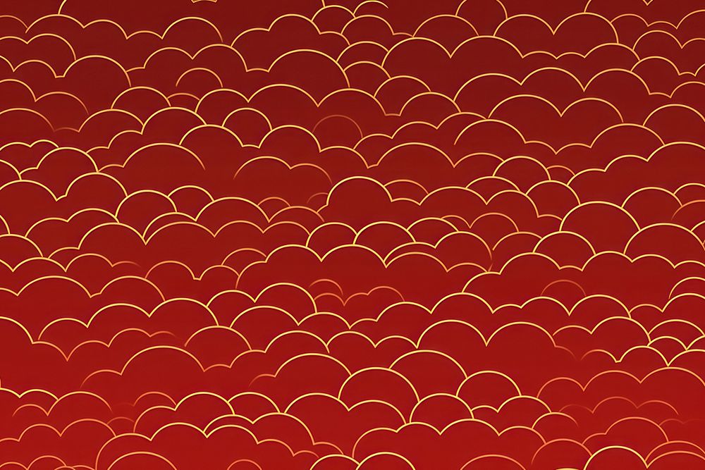 Cloud gold pattern backgrounds red.
