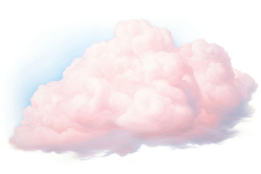 Cloud nature sky white background.
