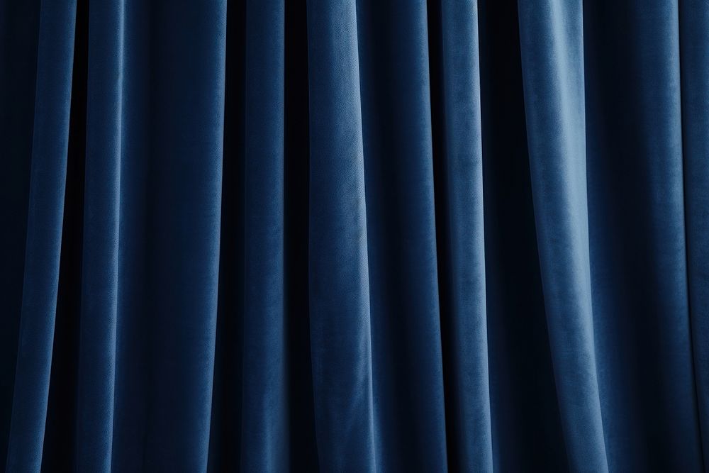 Navy blue velvet curtain backgrounds repetition darkness.