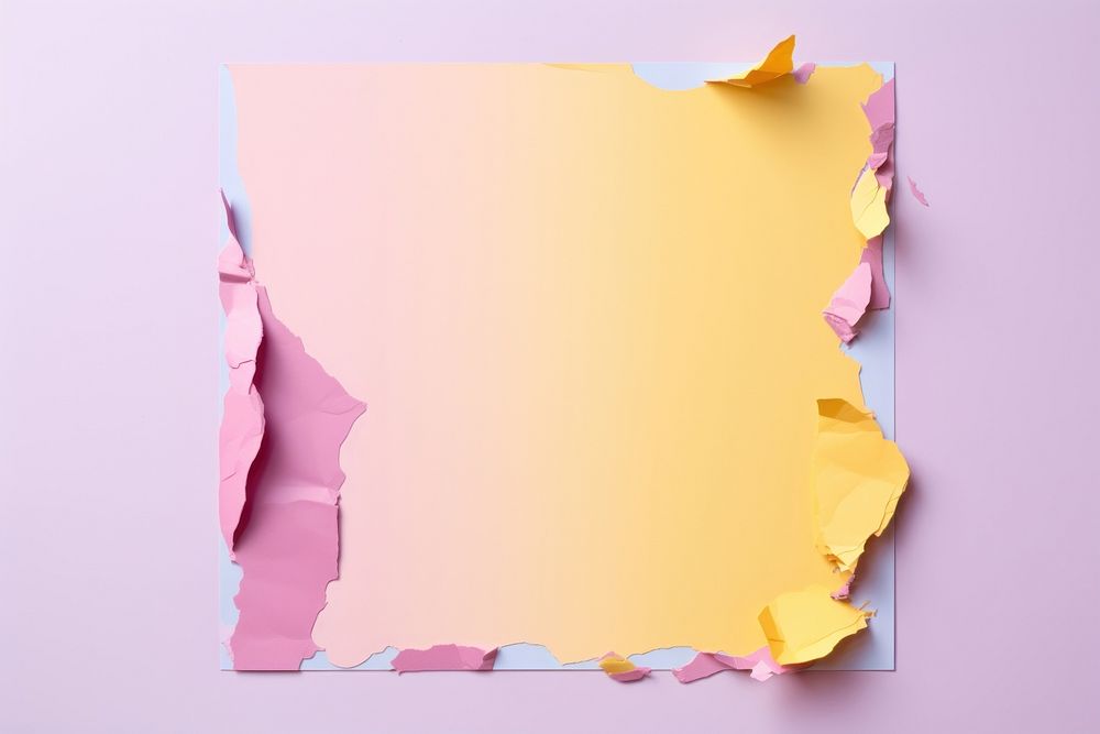 Cute ripped paper backgrounds yellow purple.