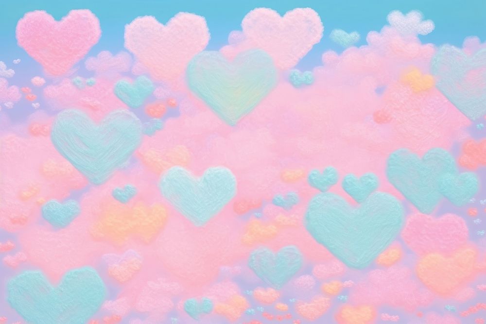Heart cloud backgrounds creativity abstract.