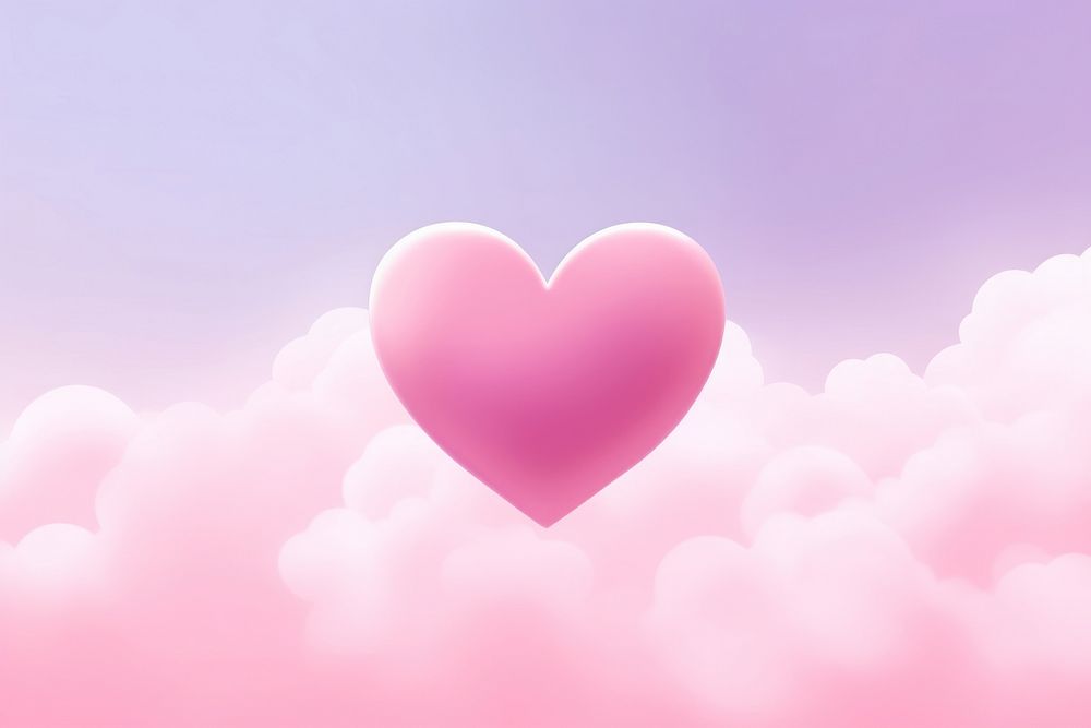 Heart and cloud backgrounds balloon pink.