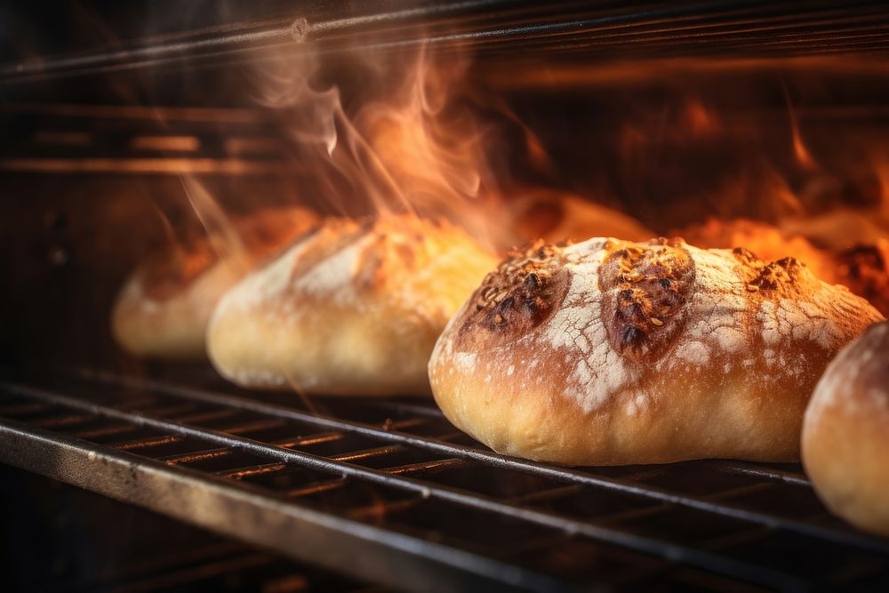 Baking bread food oven.