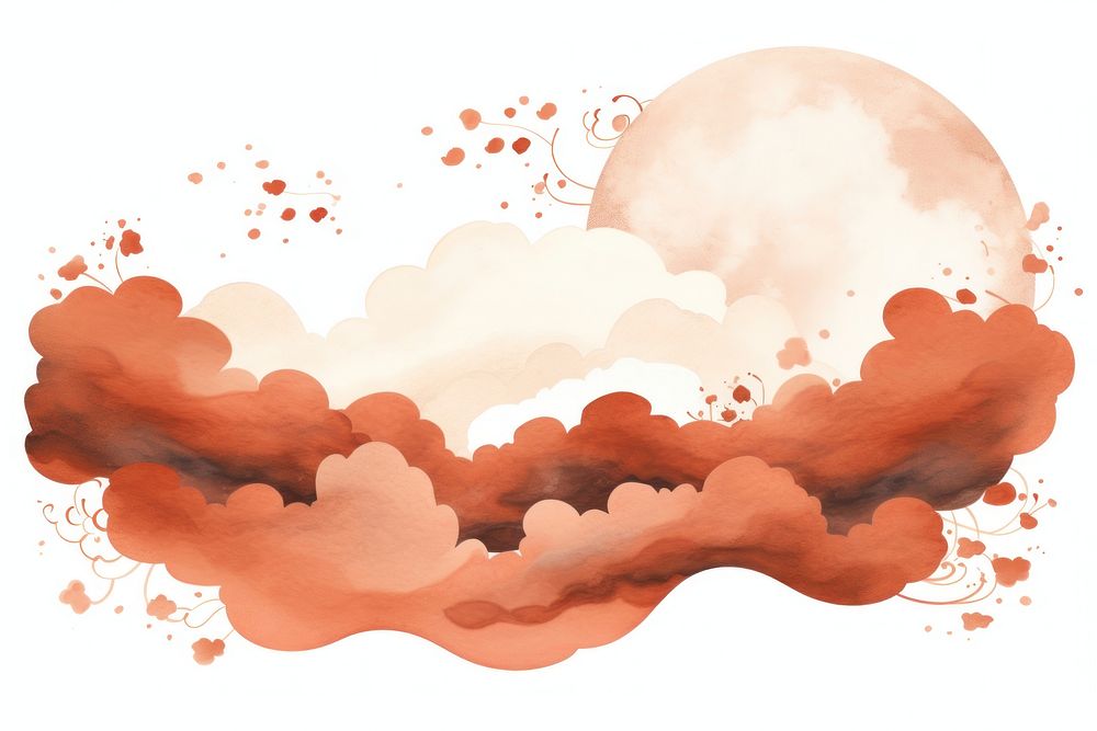 Japanese cloud backgrounds outdoors explosion.