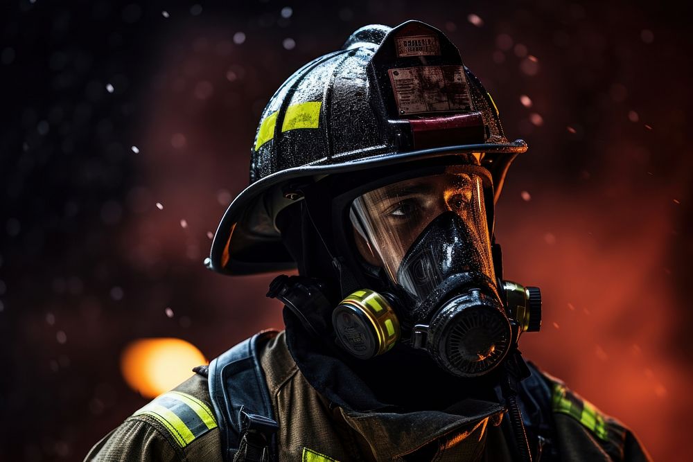 Firefighter helmet adult protection.