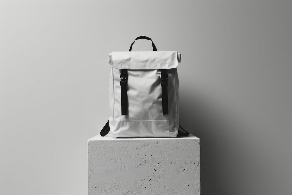 White backbag accessories monochrome accessory.