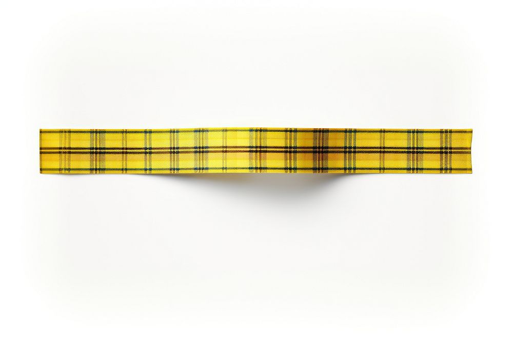 Yellow tartan pattern texture pattern adhesive strip plaid white background dynamite.