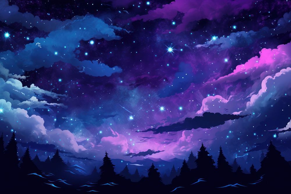 Neon night sky backgrounds outdoors nature.