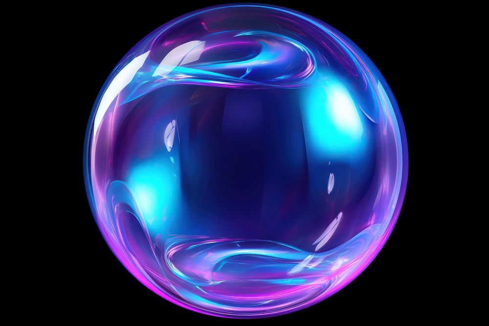 Bubble sphere purple light. | Premium Photo Illustration - rawpixel