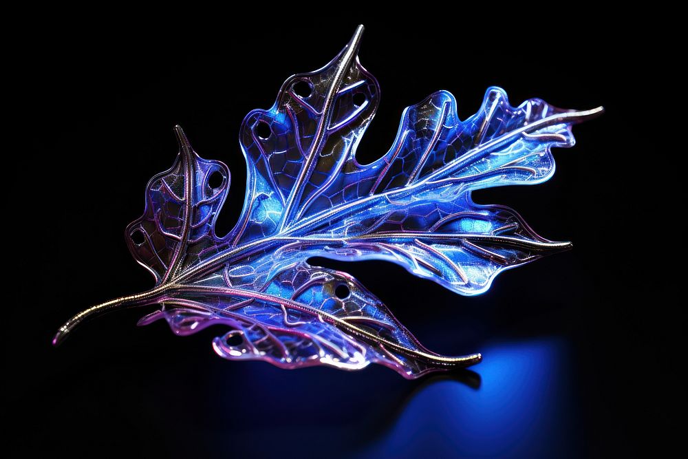 Neon leaf jewelry light plant.