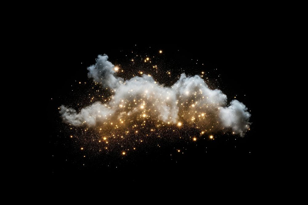 Cloud with a sparkle fireworks outdoors nature.