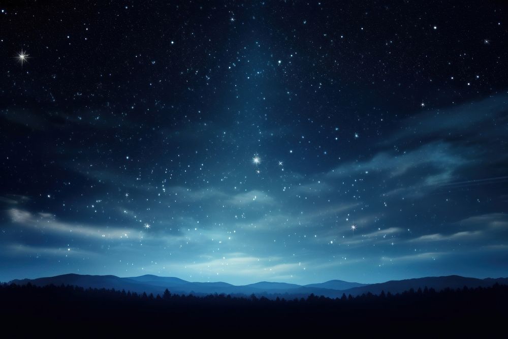 Cloud shooting star landscape night midnight.