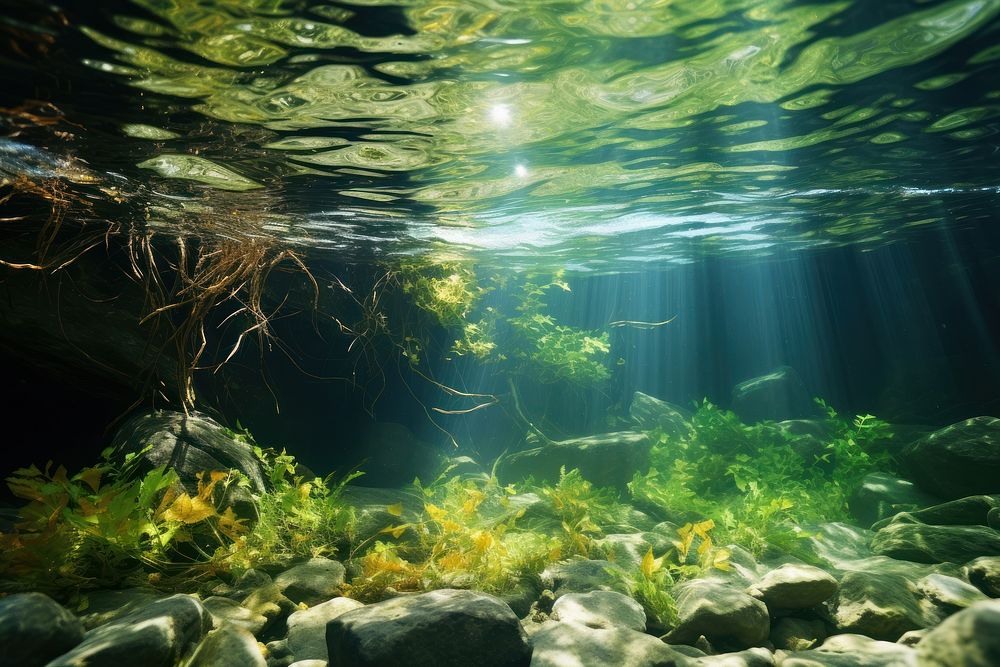 Seaweed underwater outdoors nature.