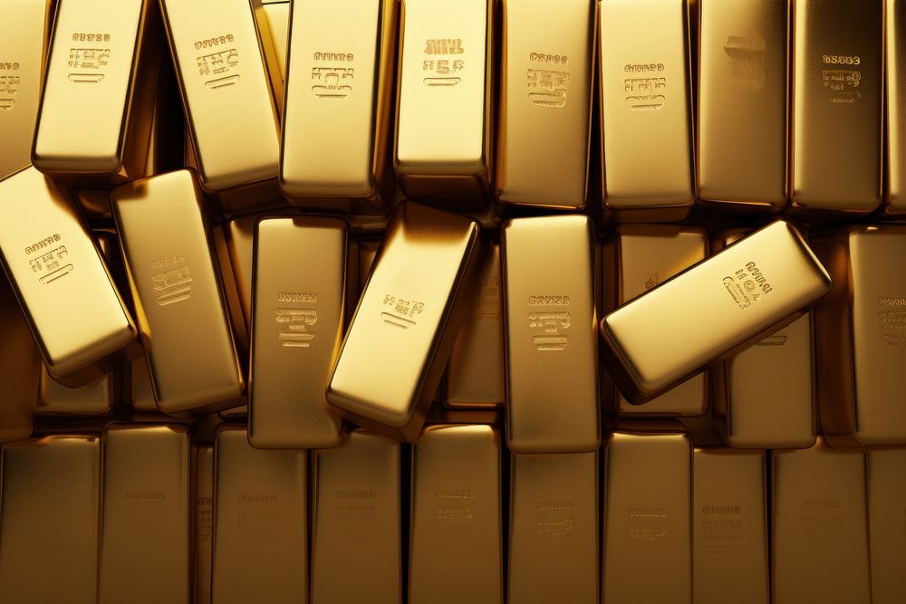 Gold bars backgrounds abundance perfume.
