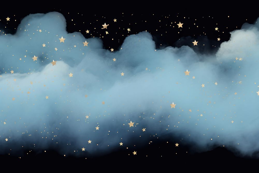 Pastel blue cloud fog and stars png backgrounds astronomy outdoors.