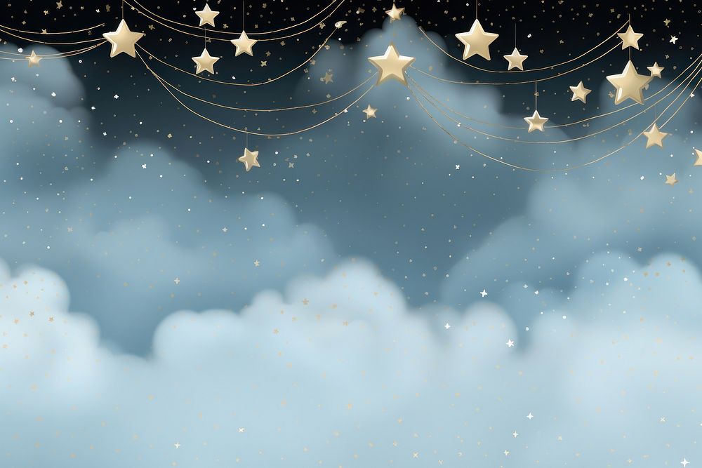 Pastel blue cloud fog and stars png backgrounds outdoors nature.
