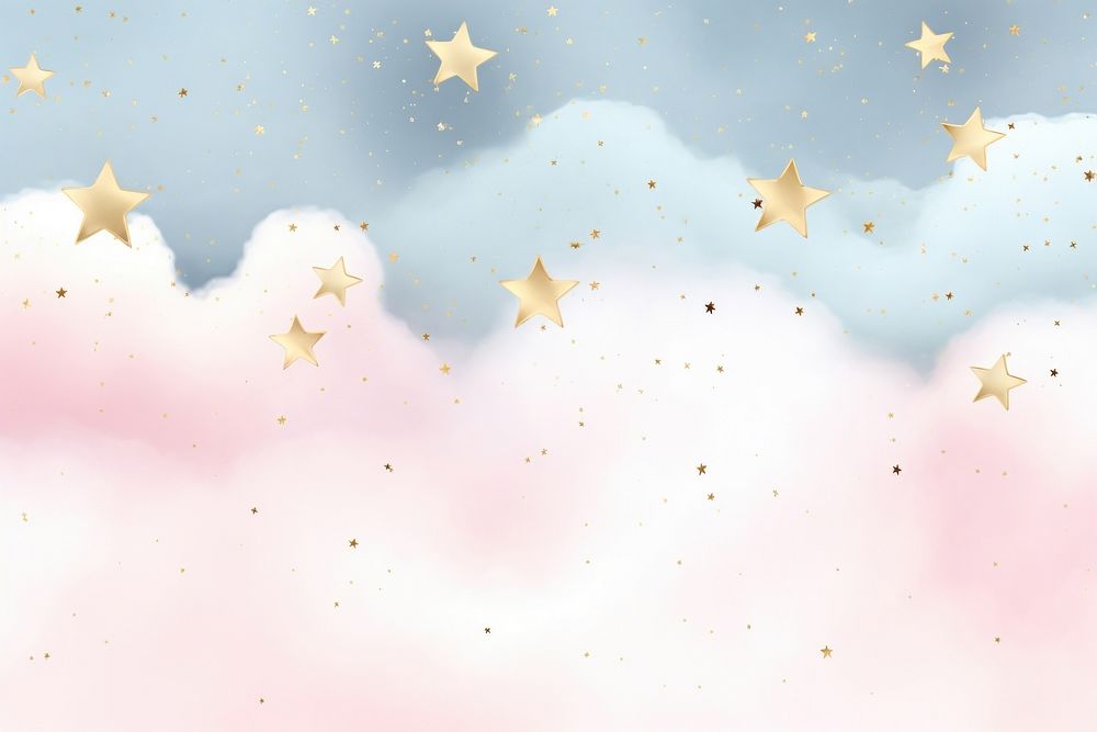 Pastel blue pink cloud fog and stars png backgrounds confetti outdoors.