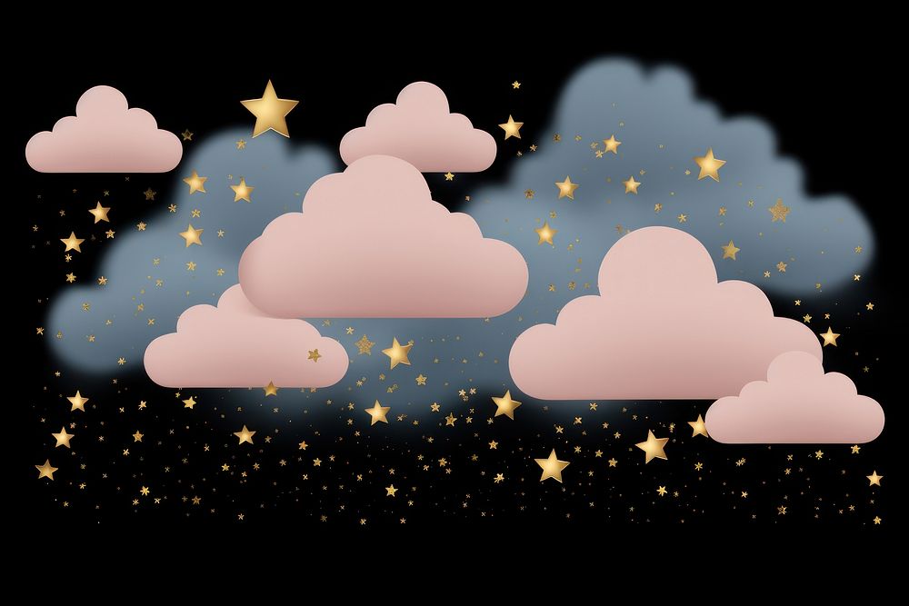 Pastel blue pink cloud fog and stars png backgrounds outdoors nature.