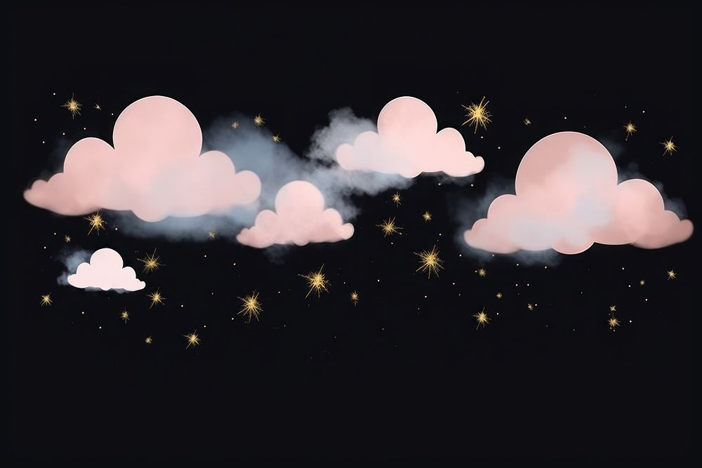 Pastel blue pink cloud fog and stars png backgrounds astronomy outdoors.