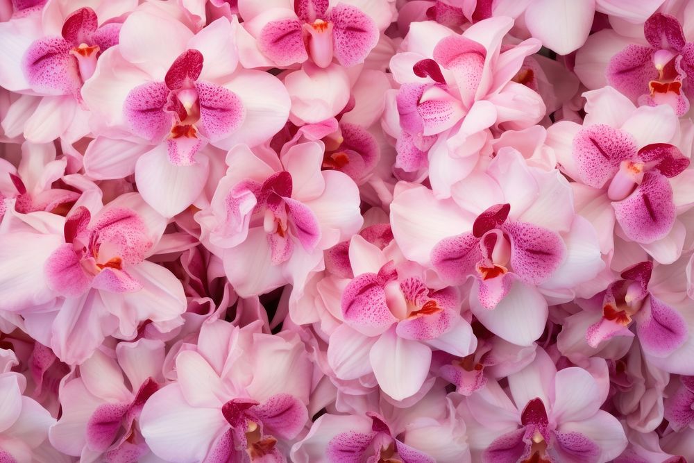 Pink flower orchid blossom petal.