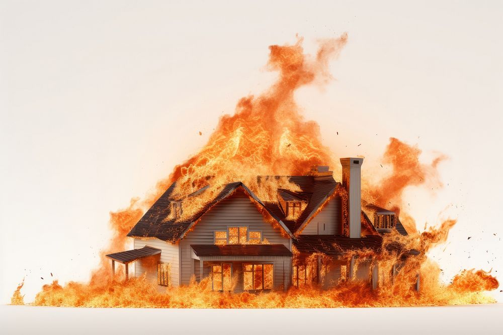 Fire insurance architecture destruction misfortune.