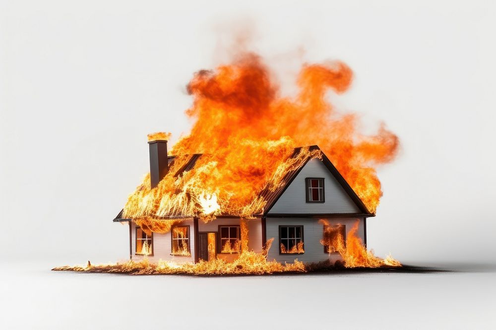 Fire insurance architecture building destruction.