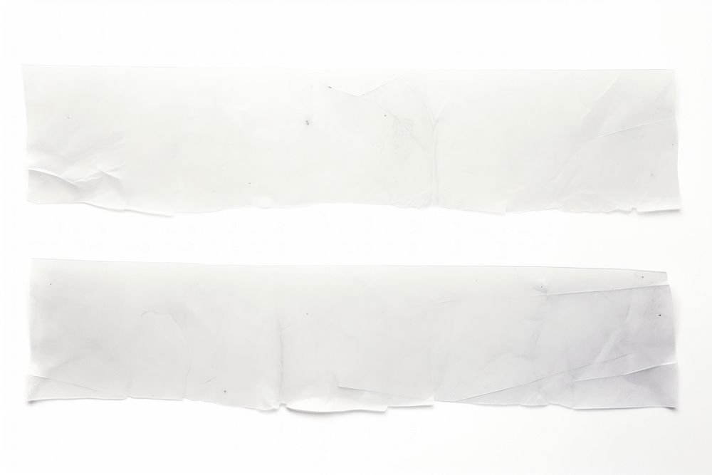 Transparent plastic paper adhesive strip backgrounds white white background.