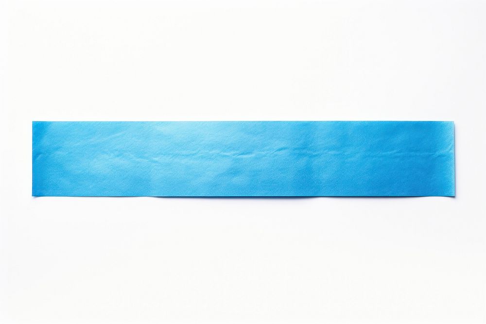Blue foil teature adhesive strip white background simplicity turquoise.