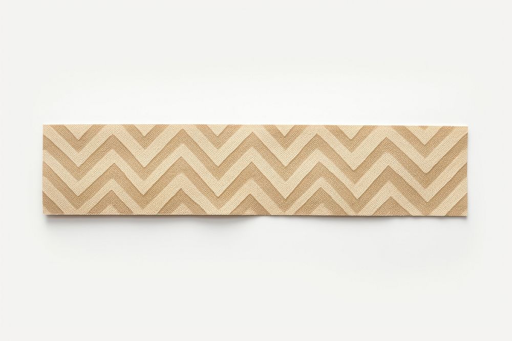 Chevron pattern adhesive strip wood white background rectangle.