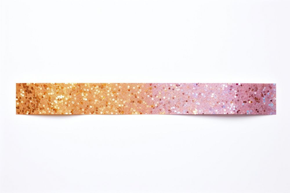 Glitter paper adhesive strip white background accessories rectangle.
