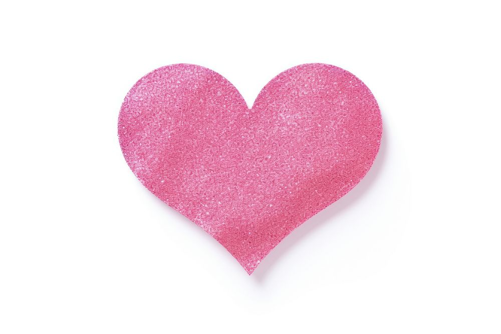 Heart pink glitter paper white background magenta pattern.