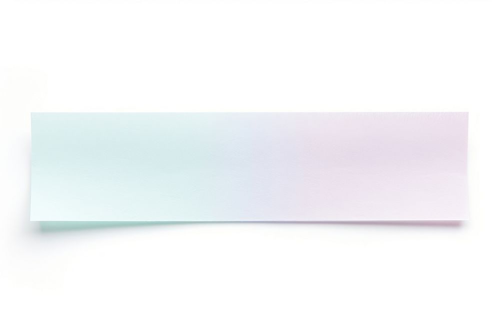 Pastel color paper adhesive strip white background rectangle document.