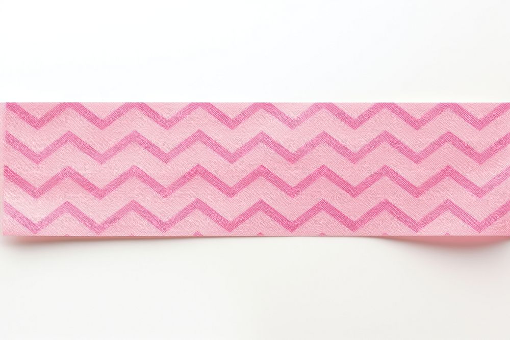 Pink chevron pattern adhesive strip white background accessories rectangle.