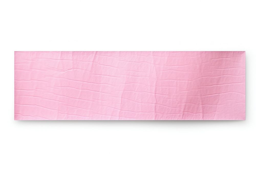 Pink pattern adhesive strip backgrounds paper white background.