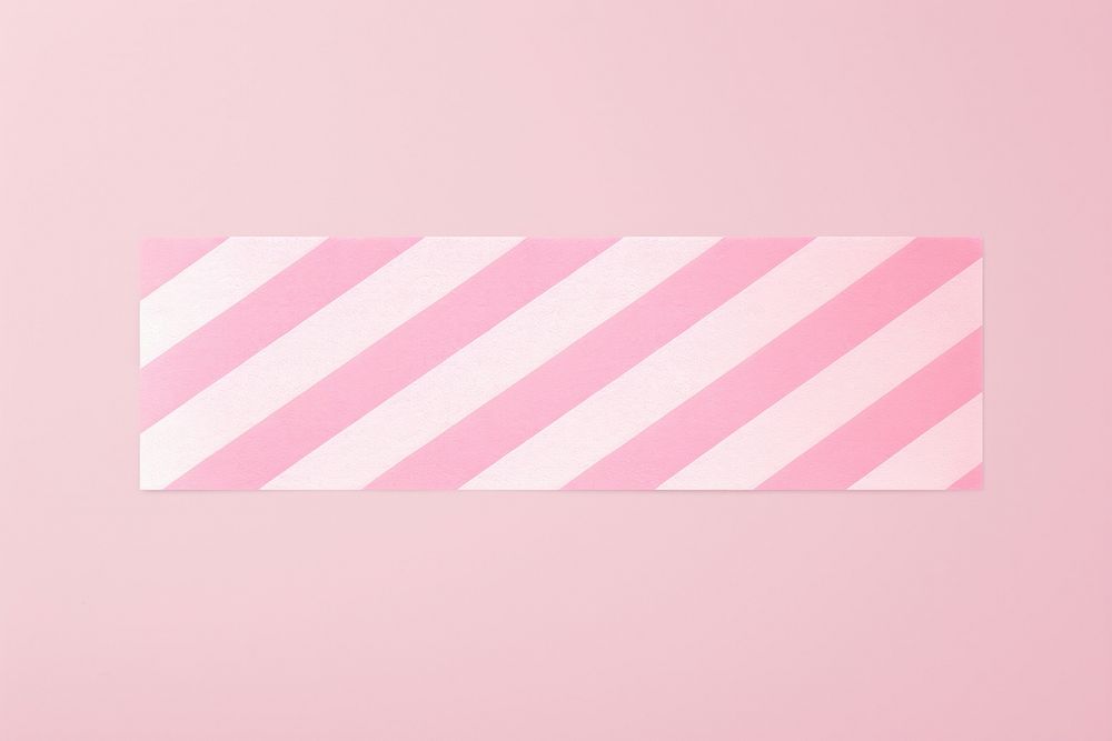 Pink stripe pattern adhesive strip paper rectangle striped.
