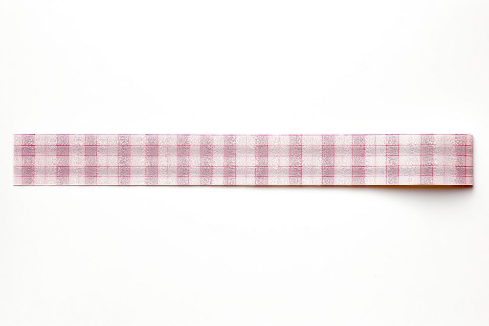 Plaid line paper adhesive strip white background accessories rectangle.