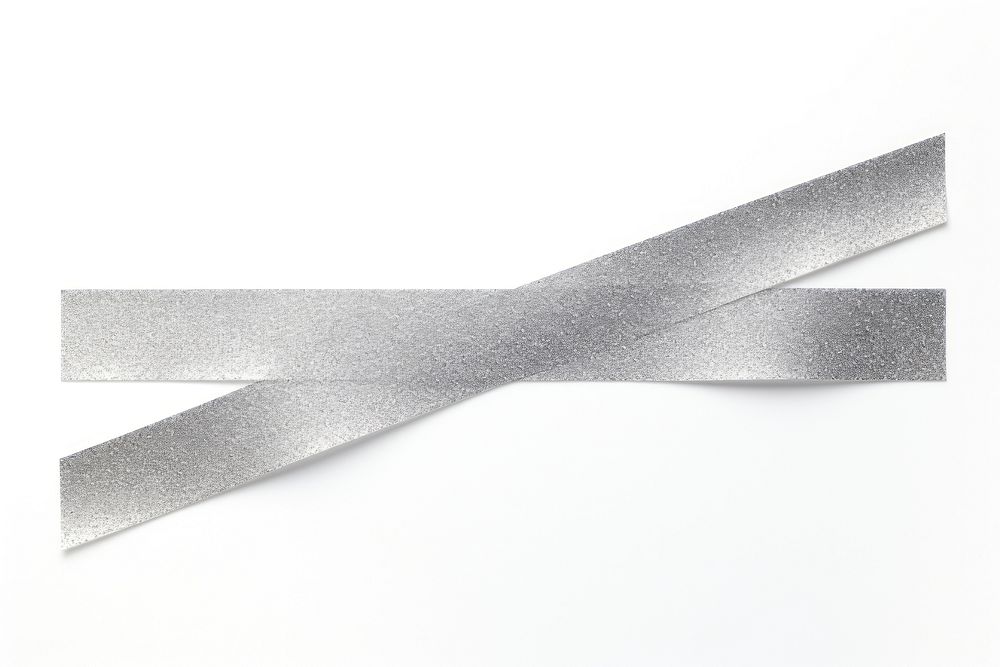 Silver glitter paper adhesive strip white background accessories aluminium.