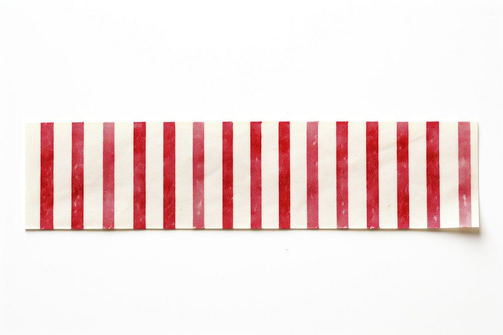 Stripe pattern adhesive strip white background confectionery rectangle.