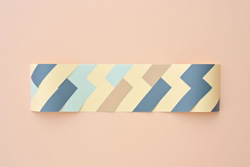 Geometric pattern adhesive strip wall art architecture.