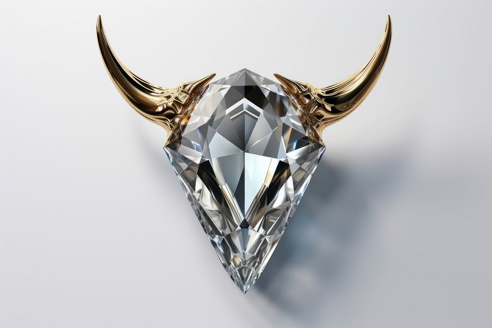 Animal horn gemstone jewelry diamond.