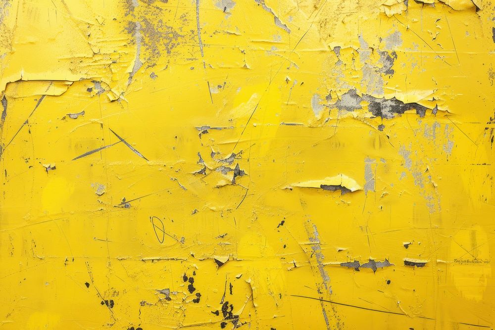 Yellow backgrounds deterioration splattered.