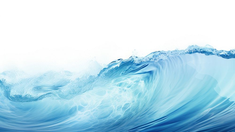 A blue wave is breaking backgrounds nature ocean.