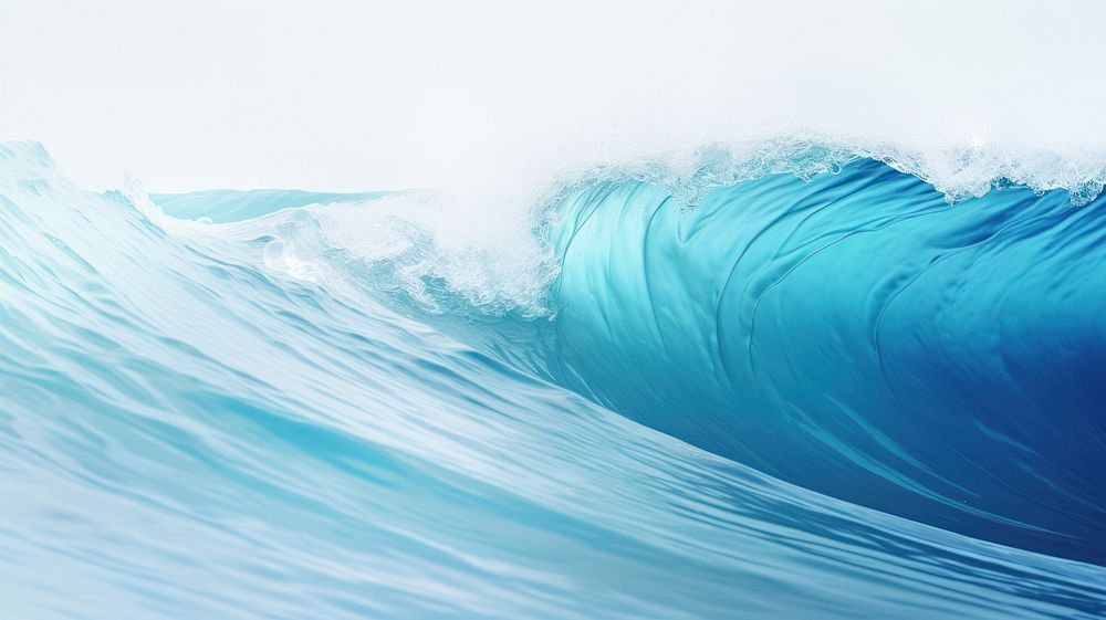 A blue wave is breaking backgrounds outdoors nature.