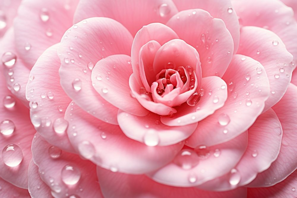 Water droplet on camellia flower backgrounds blossom.
