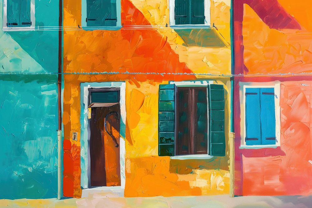 Italian home painting architecture backgrounds.