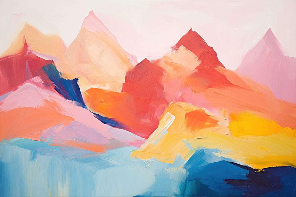 Mountain painting backgrounds art.